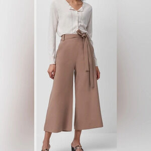 FRENCH CONNECTION WHISPER BELTED CULOTTES WIDE LEG TROUSER NEW WITH TAGS